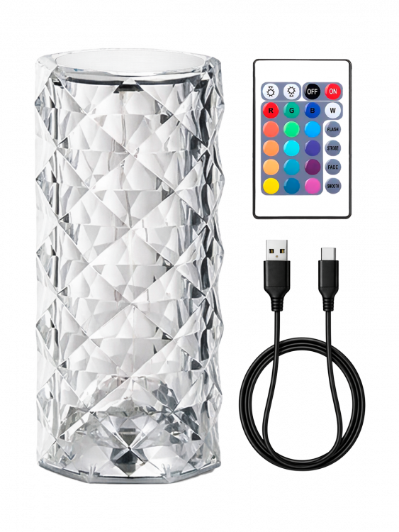 Светильник настольный декоративный ночник RGB Огонёк OG-LDP32